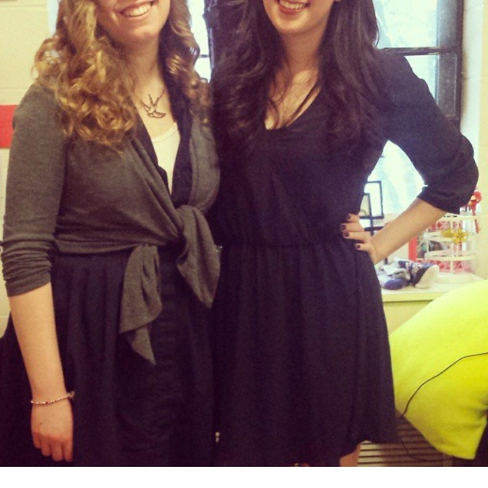 Nordstrom Lush navy blue dress